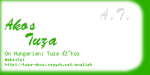 akos tuza business card